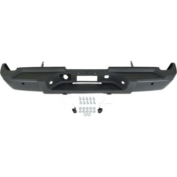 GM TRUCKS & VANS SILVERADO/PU 2500/3500 STEP BUMPER ASSY BLACK(W/DUAL WHEEL)(W/SENSOR) OEM#20899965-PFM 2007-2010 PL#GM1103155