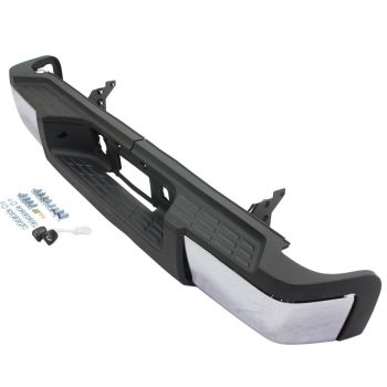 GM TRUCKS & VANS SILVERADO/PU 2500/3500 (CHEVY) STEP BUMPER ASSEMBLY CHR(SINGLE REAR WHEEL) (WO/SENSOR)**CAPA** OEM#22932801 2011-2014 PL#GM1103164C