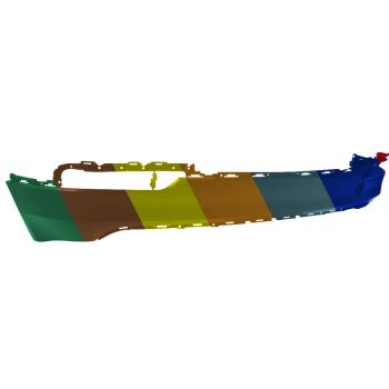 BUICK ENVISION REAR BUMPER LOWER COVER PRIMED OEM#23174368 2016-2018 PL#GM1115127