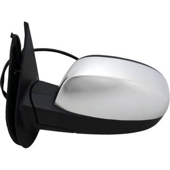 GM TRUCKS & VANS TAHOE (CHEVY) DOOR MIRROR LEFT (Driver Side) POWER/HEATED (WO/PUDDLE LAMP)(SATIN-CHR CVR)(WO/TRAILER TOW) OEM#25776087 2007-2014 PL#GM1320340