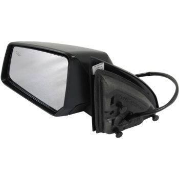 SATURN OUTLOOK DOOR MIRROR LEFT (Driver Side) PWR/HTD/M-FOLD (WO/SIGNAL)(2ND DESIGN)BLK OEM#25896082 2008 PL#GM1320401