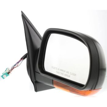 OLDSMOBILE BRAVADA DOOR MIRROR RIGHT (Passenger Side) POWER/HEATED (W/MEMORY)(M-FOLD)(AMBER LAMP)PTD OEM#15789757 2004 PL#GM1321349