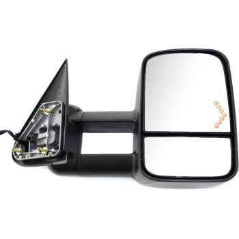 GM TRUCKS & VANS YUKON DENALI/YUKON XL DENALI (GMC) DOOR MIRROR RIGHT (Passenger Side) POWER/HEATED (W/SIGNAL IN GLASS)(TOW TYPE)((DUAL MIRROR)(TEXT) OEM#15904035 2003-2006 PL#GM1321355