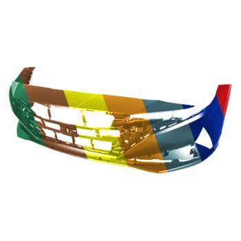 HYUNDAI ELANTRA SEDAN FRONT BUMPER COVER PRIMED (LIMITED/SEL W/PKG)(W/RADAR CRUISE)(USA)**CAPA** OEM#86511AB010 2021-2023 PL#HY1000247C