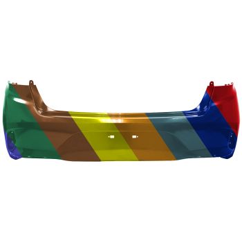 HYUNDAI SONATA HYBRID REAR BUMPER COVER PRIMED (WO/SENSOR) OEM#86611E6700 2018-2019 PL#HY1100228