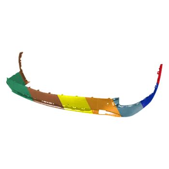 HYUNDAI PALISADE REAR BUMPER COVER LOWER TEXTURE (SE/SEL) **CAPA** OEM#86650S8000 2020-2022 PL#HY1115125C