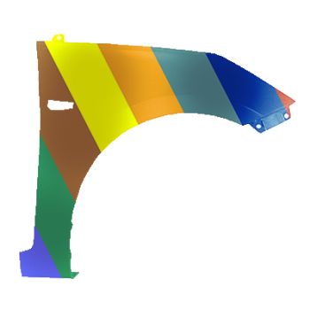 HYUNDAI ACCENT HATCHBACK FENDER RIGHT (Passenger Side) (W/SIDE MARKER HOLE) OEM#663211R300 2012-2013 PL#HY1241153