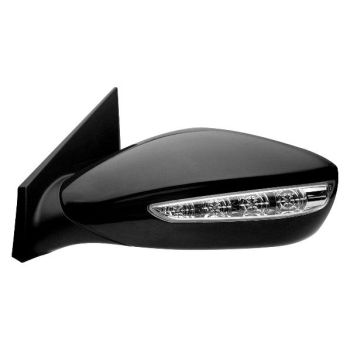 HYUNDAI SONATA HYBRID DOOR MIRROR RIGHT (Passenger Side) PWR/HTD/SIGNAL (GLOSS-BLACK BASE)(PTM) OEM#876204R130 2011-2015 PL#HY1321212