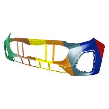 KIA SPORTAGE FRONT BUMPER COVER PRIMED (W/SENSOR)(AWD)**CAPA** OEM#86510D9LB0 2020-2022 PL#KI1000209C