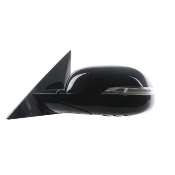 KIA SOUL  DOOR MIRROR LEFT (Driver Side) PWR/HTD/SIGNAL/P-FOLD (WO/BSD) (GLOSS BASE) OEM#87610B2570 2014-2016 PL#KI1320204