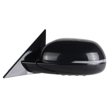 KIA SOUL  DOOR MIRROR LEFT (Driver Side) PWR/HTD/SIGNAL (GT-LINE MDL)(WO/BSD)(BLACK BASE)(PTM) OEM#87610K0430 2020 PL#KI1320235