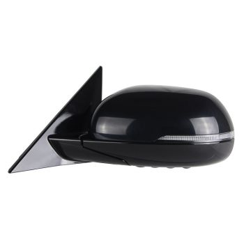 KIA SOUL  DOOR MIRROR LEFT (Driver Side) PWR/HTD/SIGNAL (W/BSD)(BLACK BASE)(PTM) OEM#87610K0440 2020-2025 PL#KI1320236