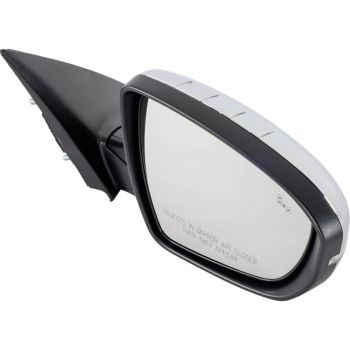 KIA OPTIMA DOOR MIRROR RIGHT (Passenger Side) PWR/HTD/SIGNAL/P-FOLD (W/BSD)(USA)(CHROME) OEM#876204C550 2014-2015 PL#KI1321230