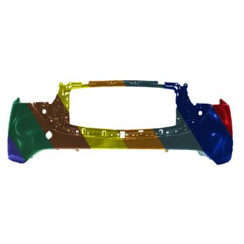 MAZDA CX-5 FRONT BUMPER COVER UPPER PRIMED (WO/SENSOR) **CAPA** OEM#KSD450031ABB 2022-2024 PL#MA1014102C