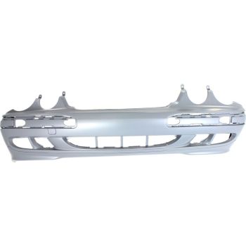 MERCEDES-BENZ E-CLASS (210) (SEDAN 00-02/WAGON ) FRONT BUMPER COVER PRIMED (W/O Washer)(W/O Sport Pkg) OEM#2108851825 2000-2003 PL#MB1000141