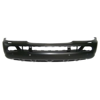 MERCEDES-BENZ ML-CLASS (163) FRONT BUMPER COVER PRIMED (W/RECT FOG)(W/PARK)(W/WASHER) OEM#1638804870 2002-2005 PL#MB1000165