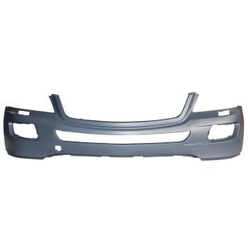 MERCEDES-BENZ ML-CLASS (164) (EXC 450 HYBRID) FRONT BUMPER COVER PRIMED (W/ WASHERS)(WO/SENSOR)(ML320/350/500)(WO/AMG SPORT) OEM#1648850825 2006-2008 PL#MB1000230