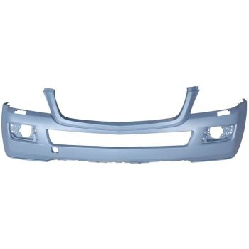 MERCEDES-BENZ GL-CLASS (164) FRONT BUMPER COVER PRIMED 320/450 (ROUND FOG)(W/ WASHER)(WO/SENSOR)(WO/CURVE LIGHT) OEM#16488515259999 2007-2009 PL#MB1000256