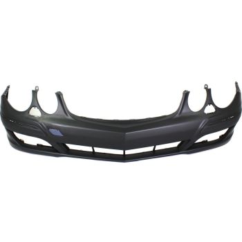 MERCEDES-BENZ E-CLASS (211) (SEDAN /WAGON 04-09) FRONT BUMPER COVER PRIMED (WO/AMG WO/SPORT PKG)(W/Washer)(WO/SENSOR)(EXC E63) OEM#2118802440 2007-2009 PL#MB1000270