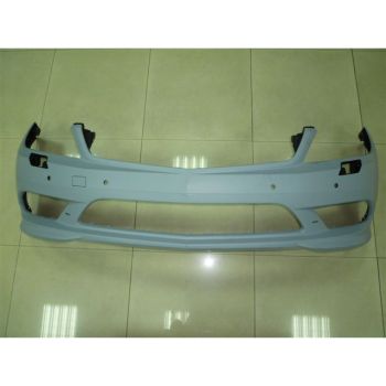 MERCEDES-BENZ C-CLASS SEDAN (204) FRONT BUMPER COVER PRIMED (SPORT)(W/WASH)(W/ SEN)(EXC C63)(LED DRL) OEM#2048853038 2011 PL#MB1000423