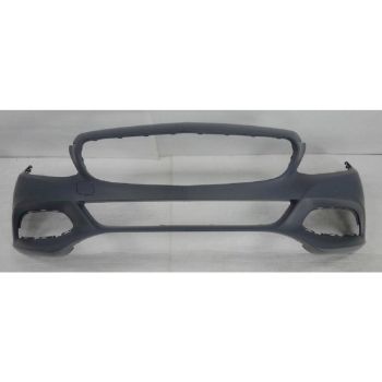 MERCEDES-BENZ C-CLASS SEDAN FRONT BUMPER COVER PRIMED (C300 WO/SPORT WO/LUXURY ) WO/SENSOR WO/SURROUND VIEW**CAPA** OEM#20588001409999 2015-2018 PL#MB1000467C