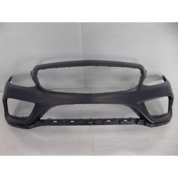 MERCEDES-BENZ C-CLASS SEDAN FRONT BUMPER COVER PRIMED (C300 W/SPORT)(C400/C450/C43) WO/SENSOR WO/SURROUND VIEW**CAPA OEM#2058801740649999 2015-2018 PL#MB1000477C