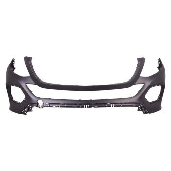 MERCEDES-BENZ GLE-CLASS SUV (166) FRONT BUMPER COVER PRIMED (WO/SPORT PKG)(WO/ACTIVE PK ASSIST)**CAPA** OEM#16688591259999 2016-2019 PL#MB1000495C