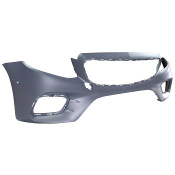 MERCEDES-BENZ E-CLASS SEDAN (213)  FRONT BUMPER COVER PRM-GRAY (W/ACTIVE PARK ASSIST)(E43/53) OEM#2138856902649999 2017-2020 PL#MB1000516