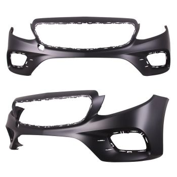 MERCEDES-BENZ E-CLASS WAGON (213) FRONT BUMPER COVER PRIMED (E400)(WO/LUXURY)(WO/ACTIVE PARK ASSIST)**CAPA** OEM#21388526009999 2017-2020 PL#MB1000534C