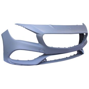 MERCEDES-BENZ CLA-CLASS FRONT BUMPER COVER PRIMED GRAY (CLA45)(WO/ACTIVE PK ASSIST)(W/AERO PKG) **CAPA** OEM#11788026019999 2017-2019 PL#MB1000540C