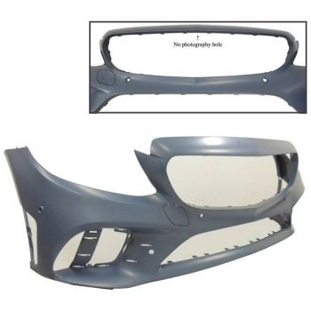 MERCEDES-BENZ C-CLASS SEDAN FRONT BUMPER COVER PRIMED (C43)(W/ACTIVE PK ASSIST)(WO/SURROUND VIEW) OEM#20588025089999 2019-2021 PL#MB1000577