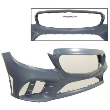 MERCEDES-BENZ C-CLASS COUPE  FRONT BUMPER COVER PRIMED (C43)(WO/ACTIVE PK ASSIST)(W/SURROUND VIEW) **CAPA** OEM#20588026089999 2019-2023 PL#MB1000578C