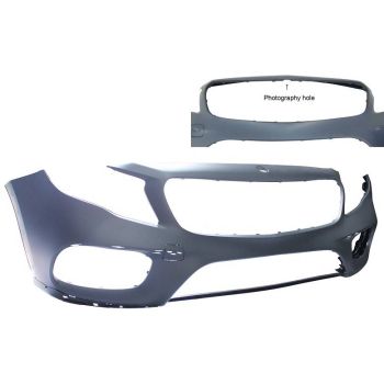 MERCEDES-BENZ GLA-CLASS FRONT BUMPER COVER PRIMED (WO/SENSOR)(W/NIGHT PKG)(GLA45) OEM#15688097019999 2018-2019 PL#MB1000585