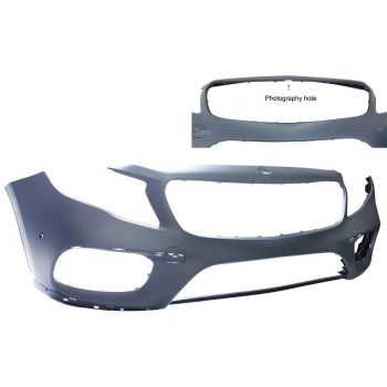 MERCEDES-BENZ GLA-CLASS FRONT BUMPER COVER PRIMED (W/SENSOR)(WO/NIGHT PKG)(GLA45) OEM#15688095019999 2018-2019 PL#MB1000586