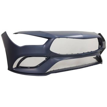 MERCEDES-BENZ CLA-CLASS FRONT BUMPER COVER PRIMED (WO/ACTIVE PK ASSIST)(CLA250/35 W/AMG) OEM#11888086009999 2020-2023 PL#MB1000626