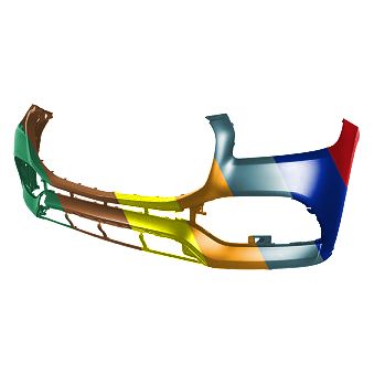 MERCEDES-BENZ GLS-CLASS (167) FRONT BUMPER COVER PRIMED (GLS450 WO/AMG) **CAPA** OEM#16788093009999 2020-2023 PL#MB1000635C