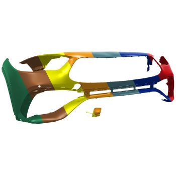 MERCEDES-BENZ GLA-CLASS FRONT BUMPER COVER PRIMED (W/ACTIVE PARK ASSIST)(GLA250 W/AMG)(GLA35/45 WO/AERO PKG) OEM#24788046069999 2021-2023 PL#MB1000638