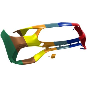 MERCEDES-BENZ GLA-CLASS FRONT BUMPER COVER PRIMED (WO/SENSOR)(GLA35/45 W/AERO PKG) OEM#24788044069999 2021-2023 PL#MB1000639