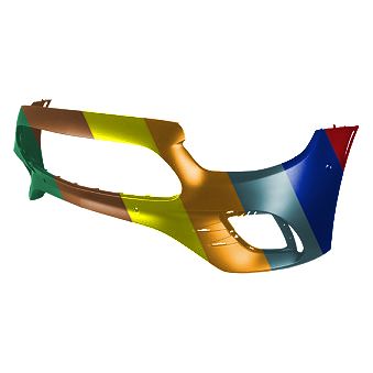 MERCEDES-BENZ E-CLASS SEDAN (213) FRONT BUMPER COVER PRIMED (W/ACTIVE PK ASSIST)(WO/CAMERA)(E350/E450) **CAPA** OEM#21388579049999 2021-2023 PL#MB1000643C