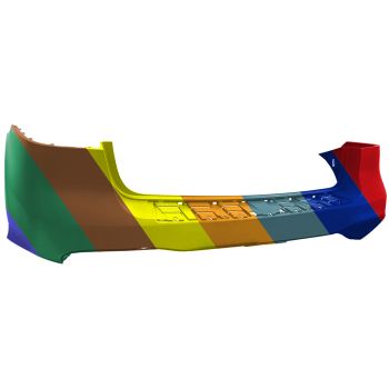 MERCEDES-BENZ GLE-CLASS SUV (166) REAR BUMPER COVER PRIMED (WO/ACTIVE PARK ASSIST)(GLE300/350 W/AMG)(GLE63) OEM#16688509389999 2016-2019 PL#MB1100399