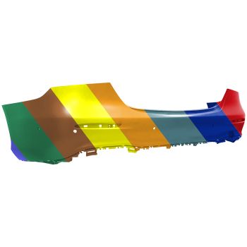 MERCEDES-BENZ E-CLASS SEDAN (213) REAR BUMPER COVER PRIMED (W/ACTIVE PK ASSIST) **CAPA** OEM#21388544059999 2021-2023 PL#MB1100462C