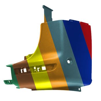 MERCEDES-BENZ SPRINTER REAR BUMPER SIDE COVER RIGHT (Passenger Side) TEXTURE (W/SENSOR)(W/BLIND DETECT) OEM#90788545009K83 2019-2024 PL#MB1117102