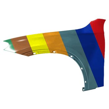 MERCEDES-BENZ GLC-SUV (253) (EXC COUPE) FENDER LEFT (Driver Side) (ALUM) OEM#2548809300 2023-2025 PL#MB1240183