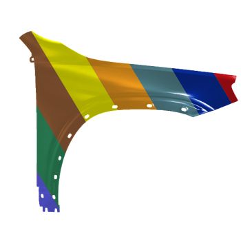 MERCEDES-BENZ GLB-CLASS (247)  FENDER RIGHT (Passenger Side) (ALUM) OEM#2478810201 2020-2025 PL#MB1241174