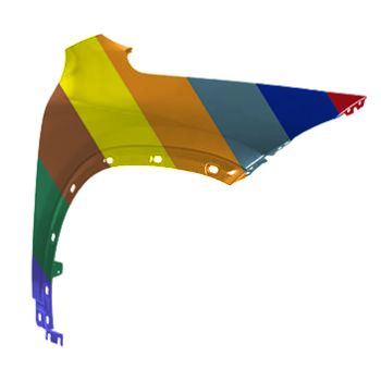 MERCEDES-BENZ GLA-CLASS FENDER RIGHT (Passenger Side) (ALUM) **CAPA** OEM#2478811200 2021-2025 PL#MB1241179C