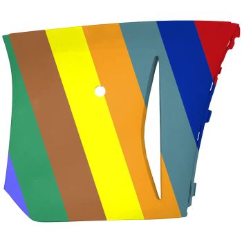 MINI COOPER HARDTOP 4DOORS FRONT BUMPER SIDE COVER LEFT (Driver Side) PRIMED (W/SENSOR)(BASE/S)(WO/JOHN COOPER WORKS PKG) OEM#51115A3EC83 2022-2024 PL#MC1016101