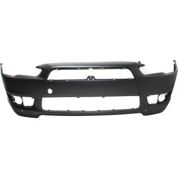 MITSUBISHI LANCER SPORTBACK FRONT BUMPER COVER PRIMED (GTS)(W/SPOILER HOLES)**CAPA** OEM#6400B914 2009-2011 PL#MI1000319C