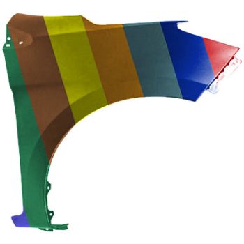 MITSUBISHI MIRAGE G4 SEDAN FENDER RIGHT (Passenger Side) (WO/SIDE LAMP)(SE) OEM#5220AT70 2021-2024 PL#MI1241187