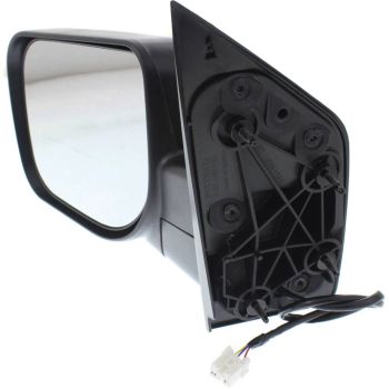 NISSAN(DATSUN) TITAN DOOR MIRROR LEFT (Driver Side) PWR/N-HTD (CHROME CVR)(W/O DUAL ARM) OEM#96302ZR20A 2011-2015 PL#NI1320249