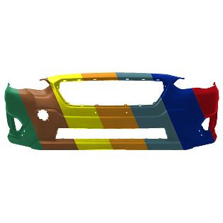 SUBARU CROSSTREK HYBRID FRONT BUMPER COVER PRM/LWR-TXT (EXC SPORT) **CAPA** OEM#57704FL030 2021-2023 PL#SU1000195C